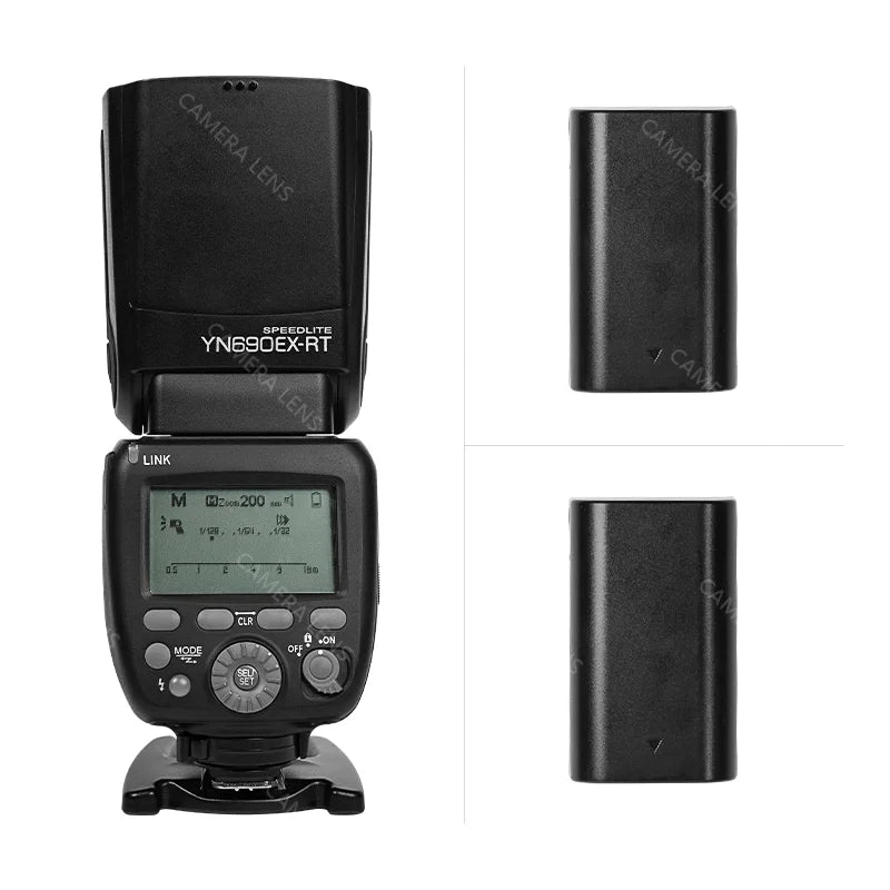 YONGNUO 690EX - RT TTL Camera Flash Light – LB - E1 Li - ion Battery, Radio High - Speed Transmission, Compatible with Canon - ZAMAR AUDIO SOLUTIONS