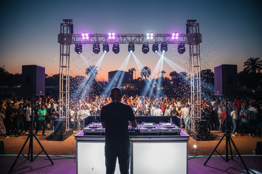 DJ setup at an outdoor event in Kenya — Zamar Audio Solutions