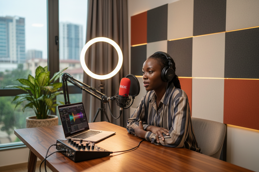 Podcast studio setup in Kenya — Zamar Audio Solutions