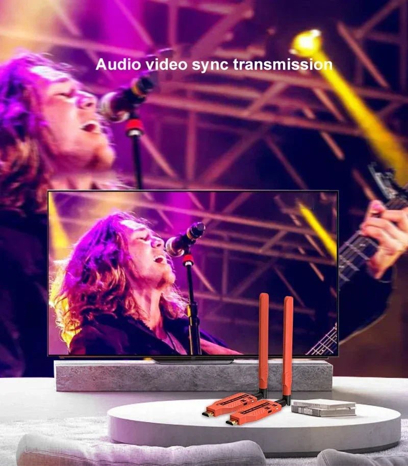 1080p 4K HDMI Wireless Video Transmitter Receiver – Display Adapter Extender for Camera, Laptop, PC to TV, Projector (50m/100m/150m) - ZAMAR AUDIO SOLUTIONS
