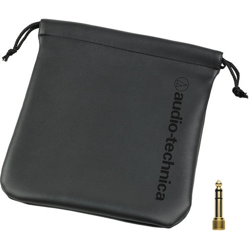 Audio-Technica ATH-M50x Kenya included carrying pouch and gold-plated 6.35mm quarter-inch adapter accessory