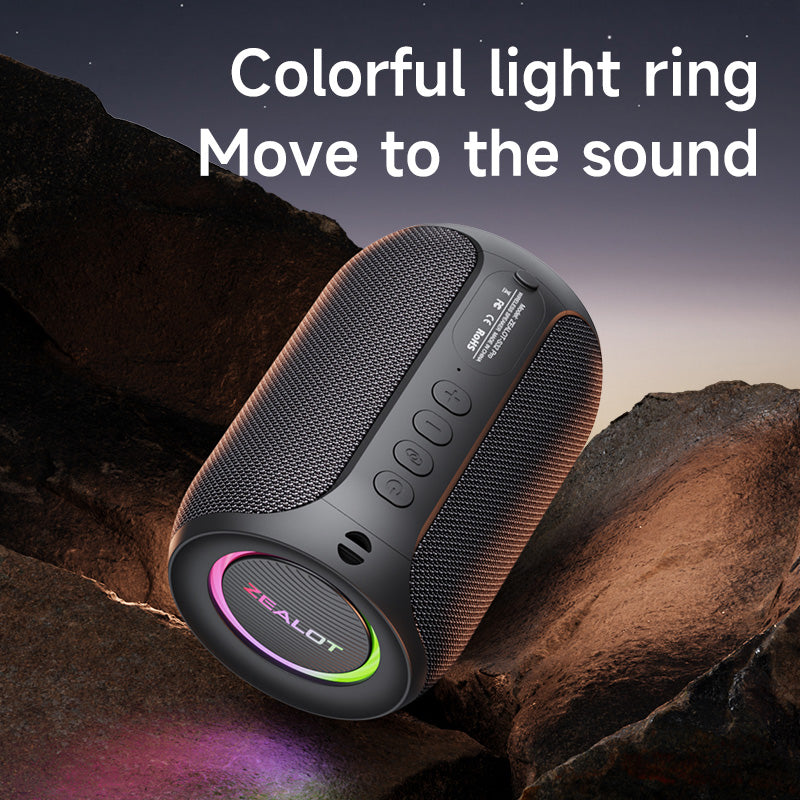 ZEALOT S32PRO Portable Bluetooth Speaker – 15W Waterproof, Long Battery, LED Lights (Nairobi Delivery)