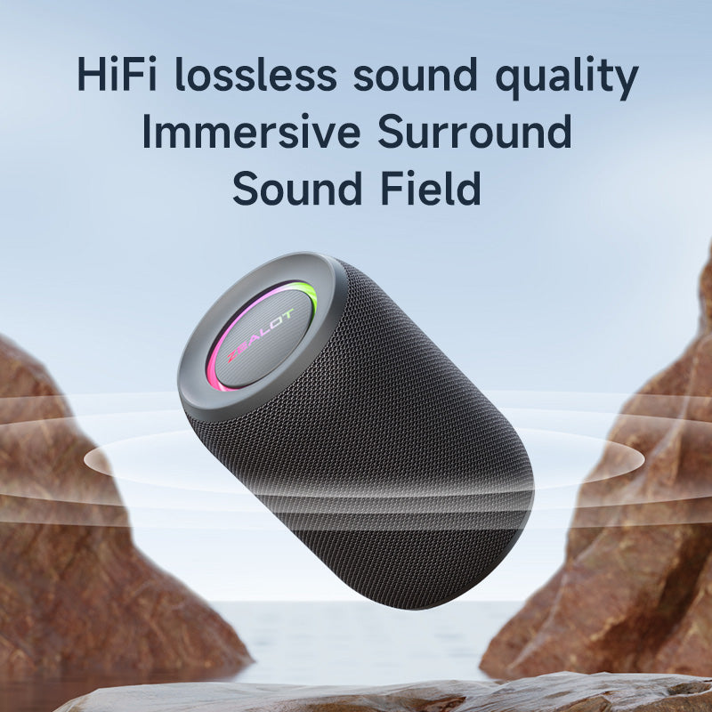 ZEALOT S32PRO Portable Bluetooth Speaker – 15W Waterproof, Long Battery, LED Lights (Nairobi Delivery)