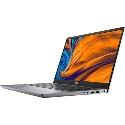 Dell Latitude 3320 Kenya – right-side angle view, open lid, right-side ports visible including USB and SD slot