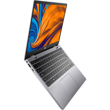 Dell Latitude 3320 Kenya – overhead angle view, open lid, full keyboard layout and trackpad visible, HDMI port left side