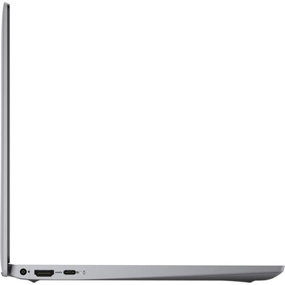 Dell Latitude 3320 Kenya – right-side profile view, closed, SD card slot, headphone jack, two USB-A ports visible