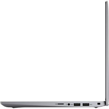 Dell Latitude 3320 Kenya – right-side close-up, SD card slot, 3.5mm jack, two USB-A ports, Kensington lock slot