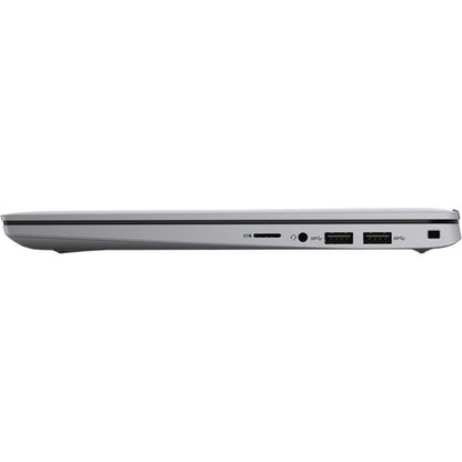 Dell Latitude 3320 Kenya – right-side close-up, SD card slot, 3.5mm jack, two USB-A ports, Kensington lock slot