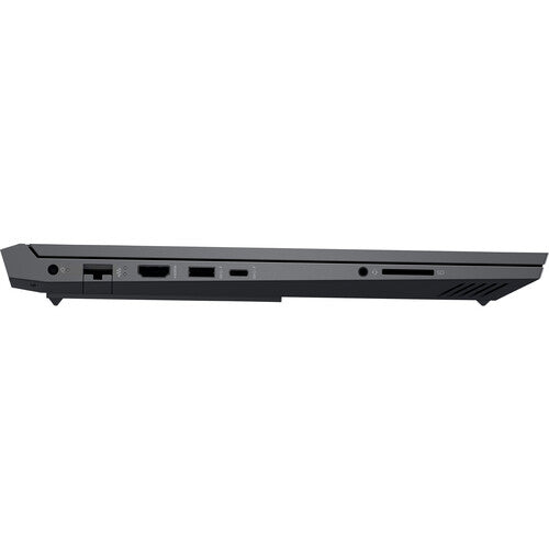 HP Victus 16 Kenya left-side port view showing HDMI, USB-A, USB-C, audio jack and SD card slo