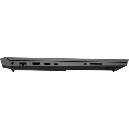 HP Victus 16 Kenya left-side port view showing HDMI, USB-A, USB-C, audio jack and SD card slo