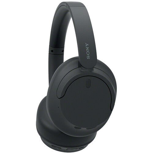 Sony WH-CH720N Kenya black wireless headphones, 3/4 rear-right angle showing ear cup and Sony-branded headband