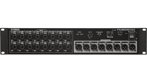 Yamaha Tio1608‑D — 16×8 Dante Stage Box I/O Rack