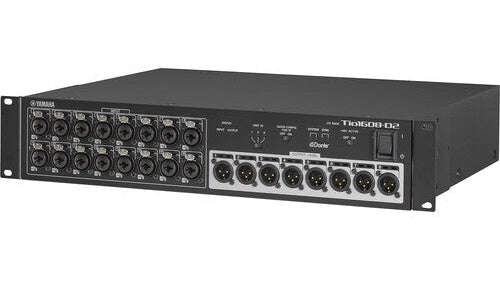 Yamaha Tio1608‑D — 16×8 Dante Stage Box I/O Rack