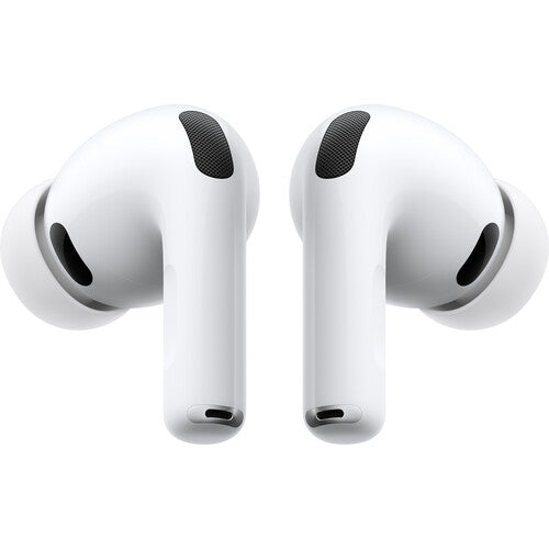 Apple AirPods Pro 3 Kenya USB-C — front close-up of both earbuds showing mesh grilles and stem design