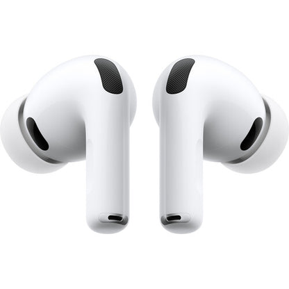 Apple AirPods Pro 3 Kenya USB-C — front close-up of both earbuds showing mesh grilles and stem design