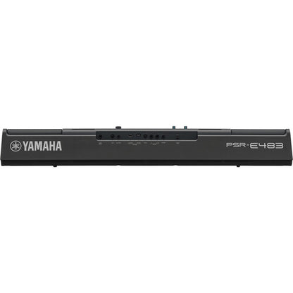 Yamaha PSR-E483 Kenya keyboard in-store display at Zamar Audio Solutions Nairobi