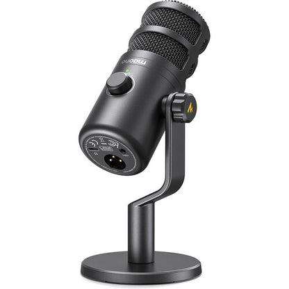 MAONO PD100 XLR podcast microphone Kenya side profile showing metal body and XLR connector