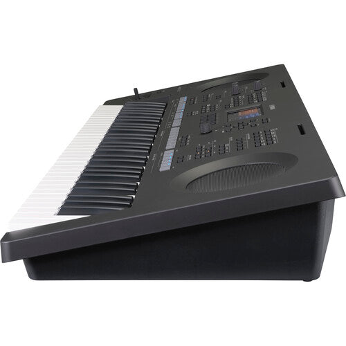 Yamaha PSR-SX620 arranger keyboard Kenya rear-right elevated angle showing control panel and speaker grilles`