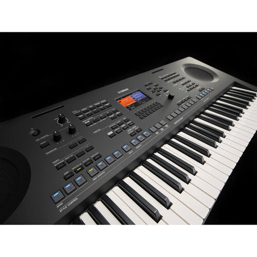 Yamaha PSR-SX620 arranger keyboard Kenya left-end speaker grille and woofer close-up`