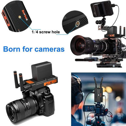 200m Wireless HDMI Extender Video Transmitter and Receiver – For YoloBox Pro, PS4, PC, Camera Live Streaming to TV/Monitor, Battery - Supported - ZAMAR AUDIO SOLUTIONS