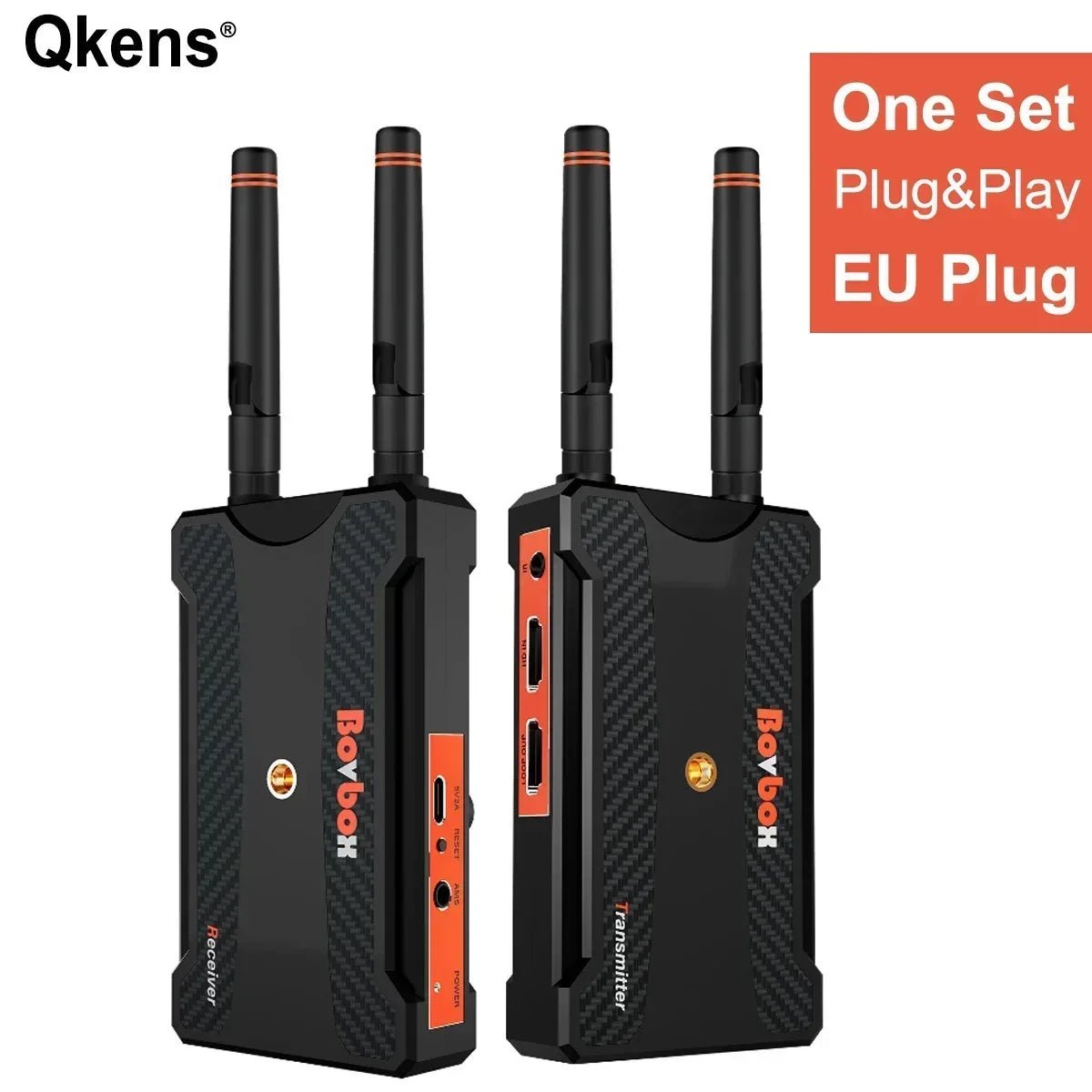 200m Wireless HDMI Extender Video Transmitter and Receiver – For YoloBox Pro, PS4, PC, Camera Live Streaming to TV/Monitor, Battery-Supported - ZAMAR AUDIO SOLUTIONS