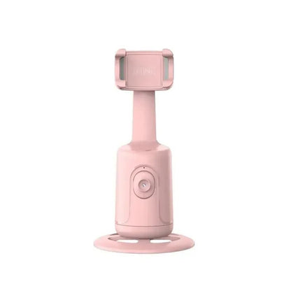 360 face tracking phone holder Kenya white color variant, full unit with MINI clamp on white background