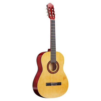 classical acoustic guitar Kenya — natural spruce top and mahogany body, nylon strings, full front view
