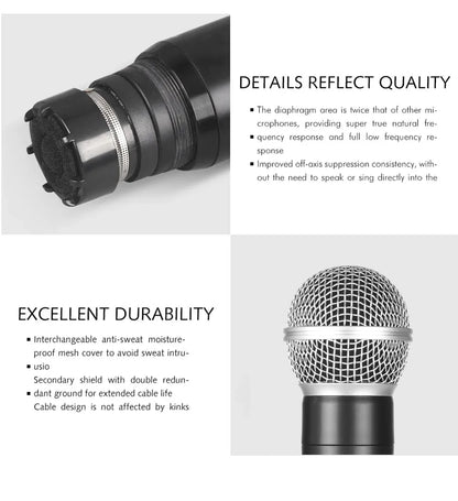 4 - Channel UHF Wireless Handheld Microphone System – Fixed Frequency Dynamic Mics for Karaoke, Weddings, Church & Live Performances - ZAMAR AUDIO SOLUTIONS