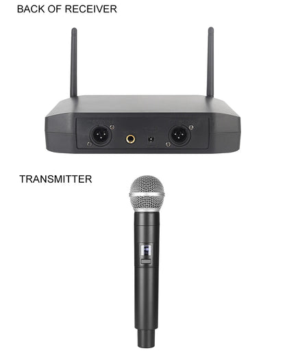 4 - Channel UHF Wireless Handheld Microphone System – Fixed Frequency Dynamic Mics for Karaoke, Weddings, Church & Live Performances - ZAMAR AUDIO SOLUTIONS