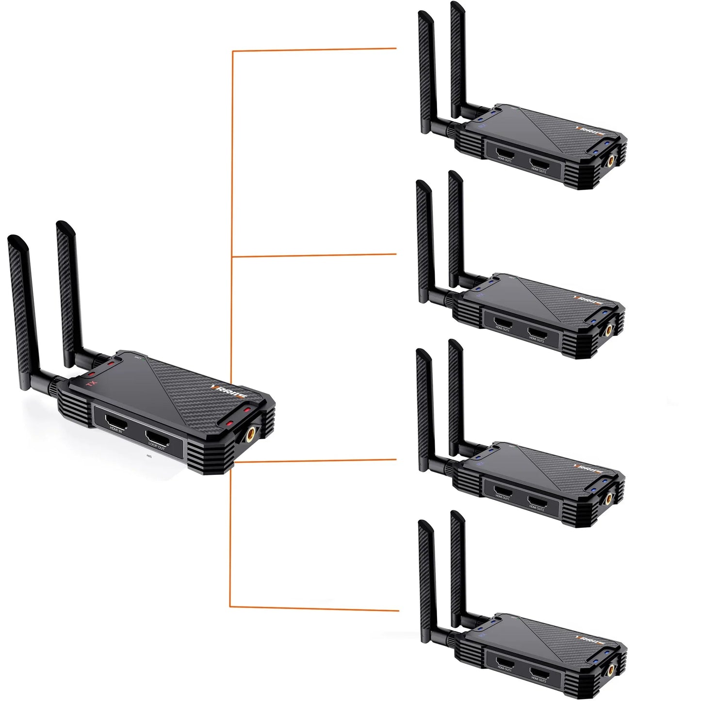 400M Wireless HDMI Extender Video Transmitter and Receiver – Plug & Play Dual Display for Laptop, PC, TV Box, Camera to TV, Projector - ZAMAR AUDIO SOLUTIONS