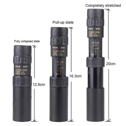 4K 10-300X40mm Monocular Telescope – Super Telephoto Zoom, Portable with Optional Tripod and Clip for Camping, Travel, Outdoor Activities - ZAMAR AUDIO SOLUTIONS