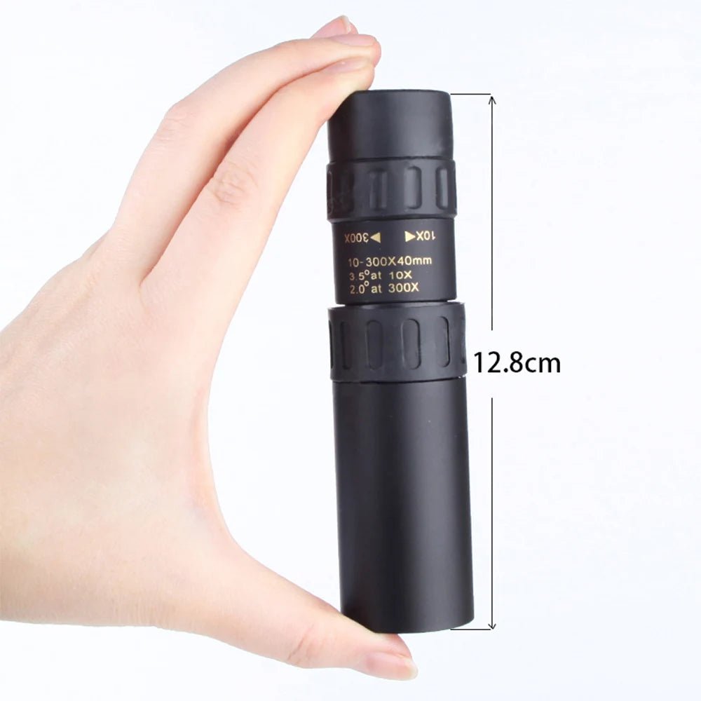 4K 10 - 300X40mm Monocular Telescope – Super Telephoto Zoom, Portable with Optional Tripod and Clip for Camping, Travel, Outdoor Activities - ZAMAR AUDIO SOLUTIONS