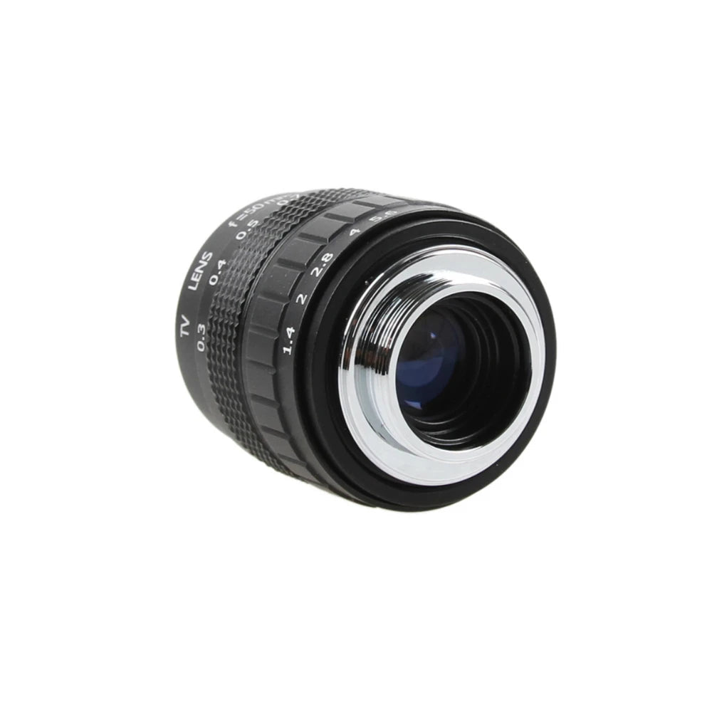 50mm F1.4 CCTV TV Movie Lens – C Mount + Macro Ring for Nikon F AI Mount SLR Cameras (D5600, D5300, D3300, D3400, D750) - ZAMAR AUDIO SOLUTIONS
