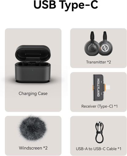 Hollyland LARK M2S — Wireless Lavalier Microphone with 300m Range & Noise Cancellation, Nairobi Delivery
