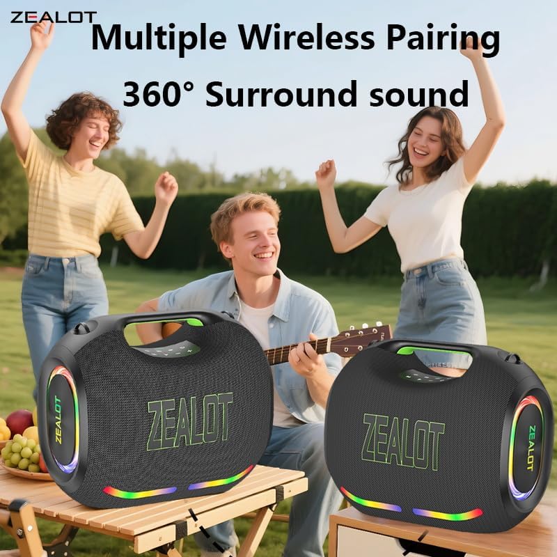 ZEALOT ZE21 — 250W Waterproof Bluetooth Speaker, 48,000mAh Battery, Bluetooth 5.3, Fast Charging, Nairobi Delivery
