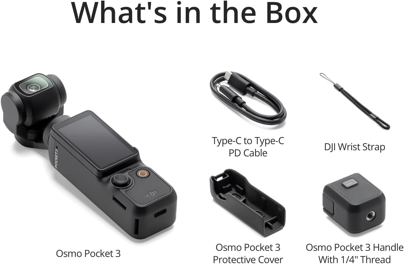 DJI Osmo Pocket 3 — 4K Handheld Camera Gimbal for Vlogging & Content Creation, Nairobi Delivery