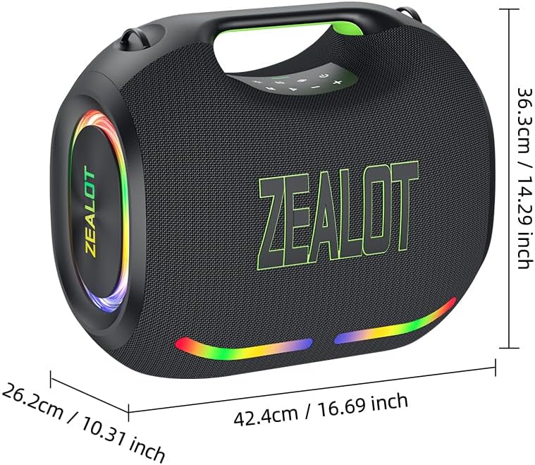 ZEALOT ZE21 — 250W Waterproof Bluetooth Speaker, 48,000mAh Battery, Bluetooth 5.3, Fast Charging, Nairobi Delivery