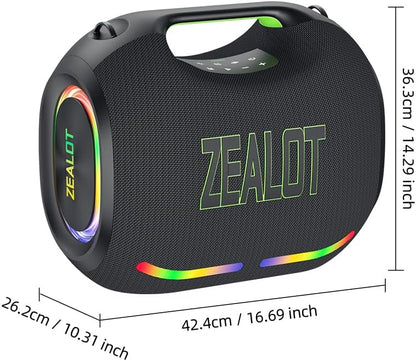 ZEALOT ZE21 — 250W Waterproof Bluetooth Speaker, 48,000mAh Battery, Bluetooth 5.3, Fast Charging, Nairobi Delivery