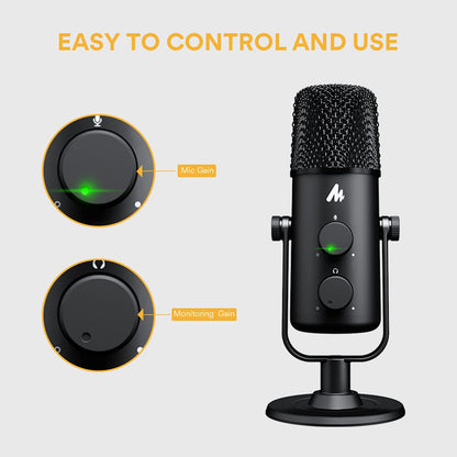 MAONO Fairy USB Microphone — Multi‑Pattern Condenser Mic (USB‑C/USB‑A)