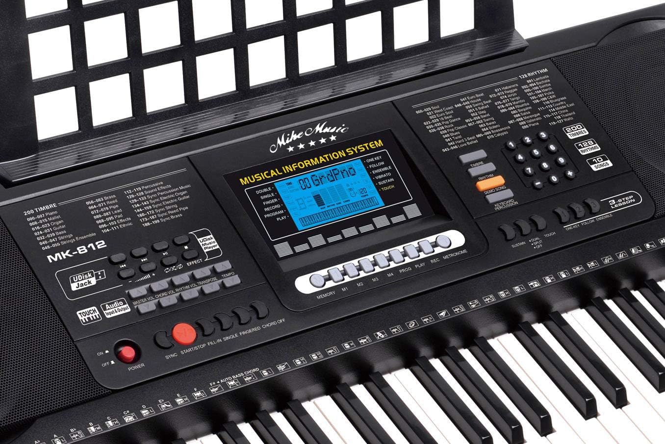 Meike MK812 — 61‑Key Electronic Piano Keyboard, Teaching Type, Nairobi Delivery