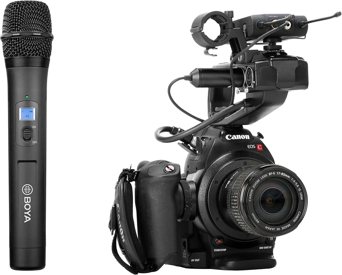 BOYA BY‑WM8 Pro‑K3 — UHF Wireless Handheld Microphone System (Camera‑Mount)