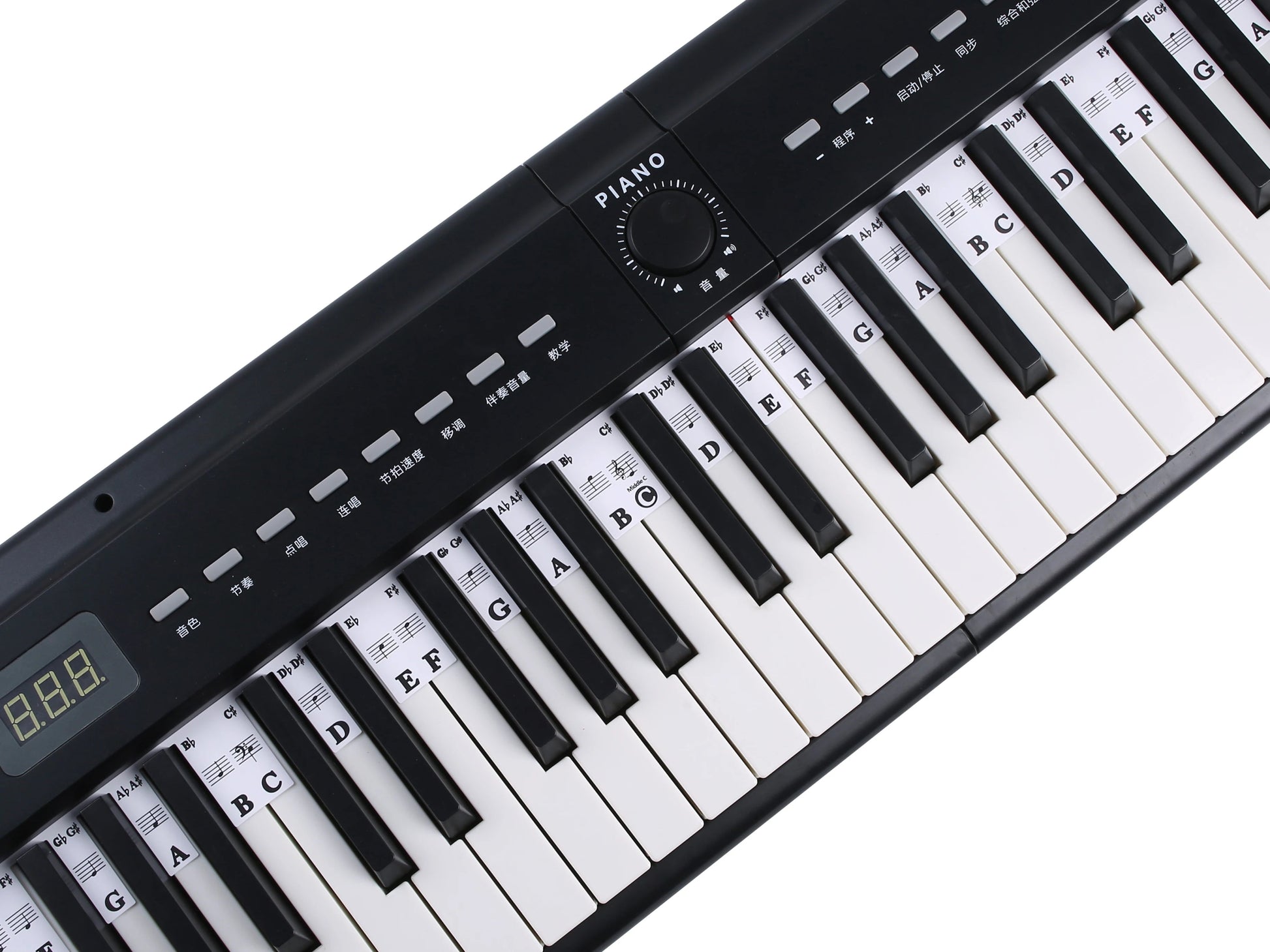 88 Keys Piano Keyboard Note Labels – Silicone Piano Key Stickers Guide for Electronic Organ, Digital Piano, Beginner Note Labels - ZAMAR AUDIO SOLUTIONS
