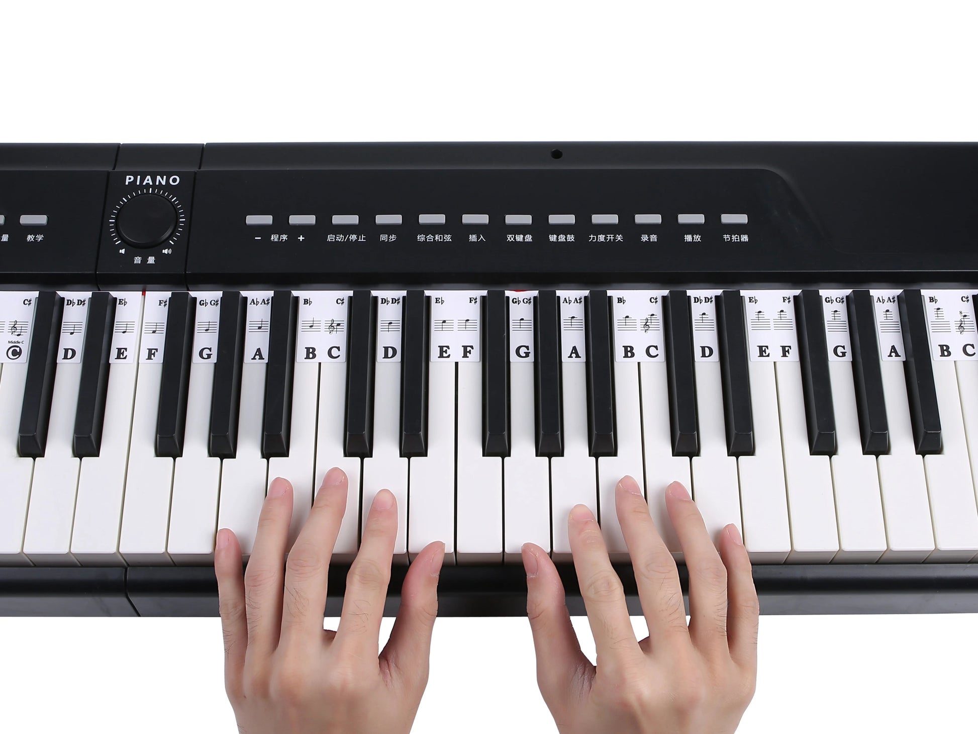 88 Keys Piano Keyboard Note Labels – Silicone Piano Key Stickers Guide for Electronic Organ, Digital Piano, Beginner Note Labels - ZAMAR AUDIO SOLUTIONS