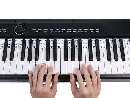 88 Keys Piano Keyboard Note Labels – Silicone Piano Key Stickers Guide for Electronic Organ, Digital Piano, Beginner Note Labels - ZAMAR AUDIO SOLUTIONS