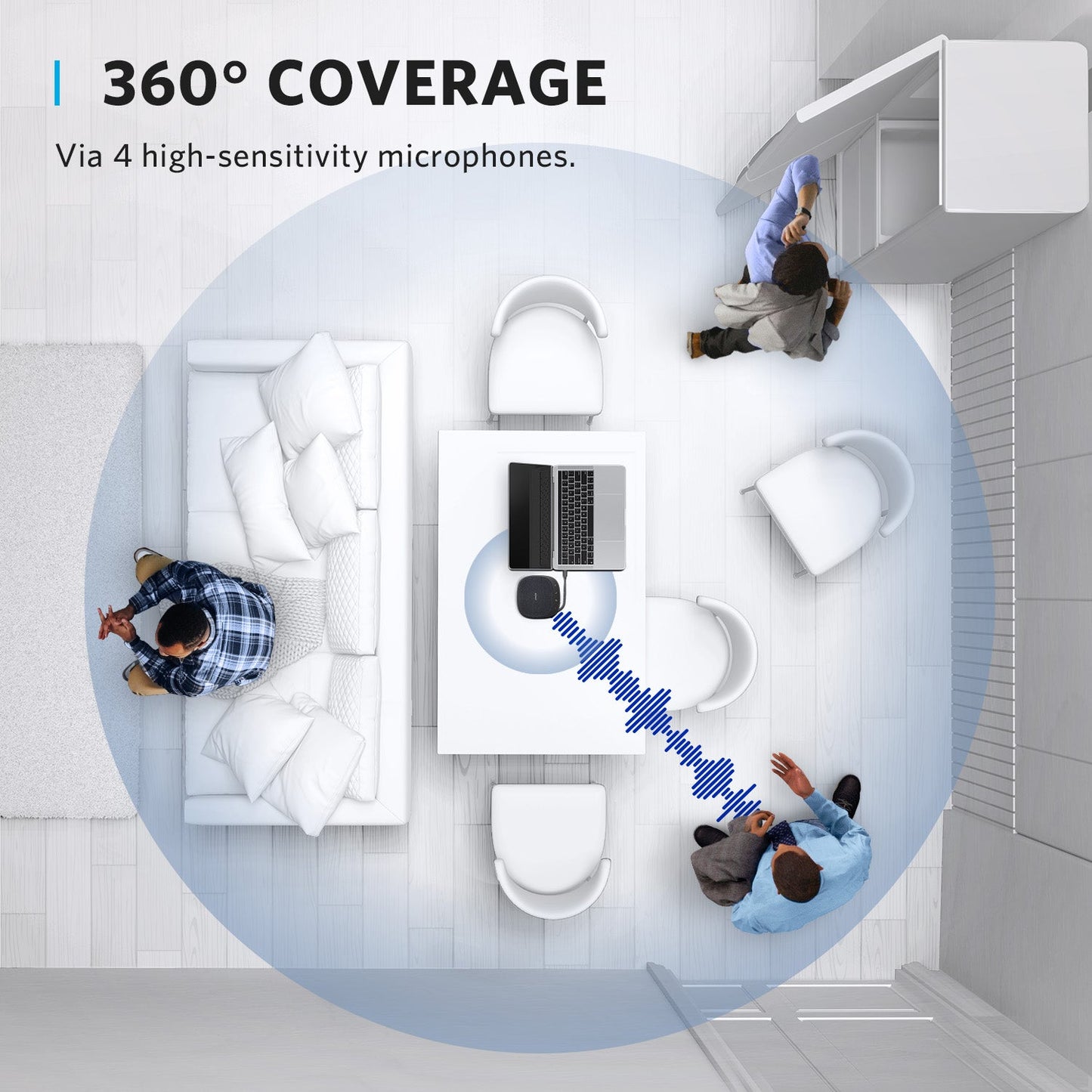 Anker PowerConf S330 — USB Speakerphone with AI Noise Reduction for Meetings & Calls, Nairobi Delivery