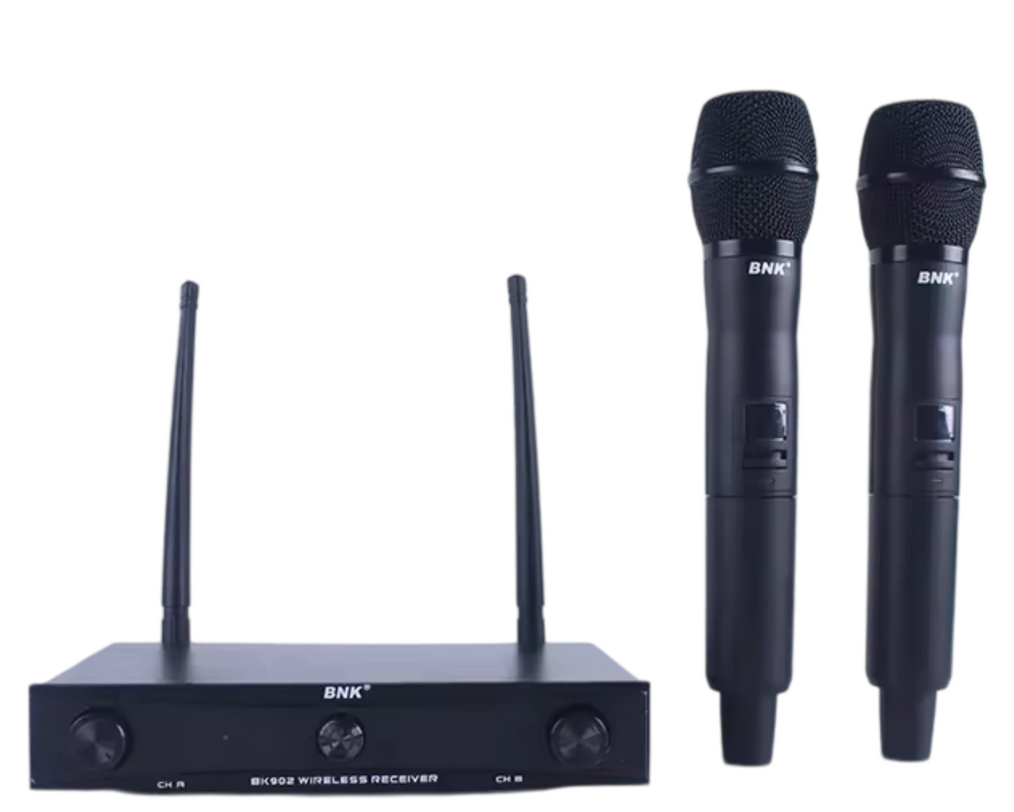 BNK BK‑902 — UHF Dual Wireless Microphone System (2 Handheld Mics)