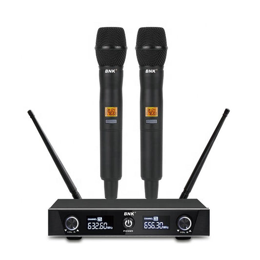 BNK BK8200 Dual-Channel UHF Wireless Microphone System