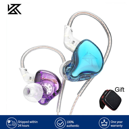 KZ EDC Wired Earphones — Hybrid‑Tuned 10 mm Dynamic In‑Ear Monitor
