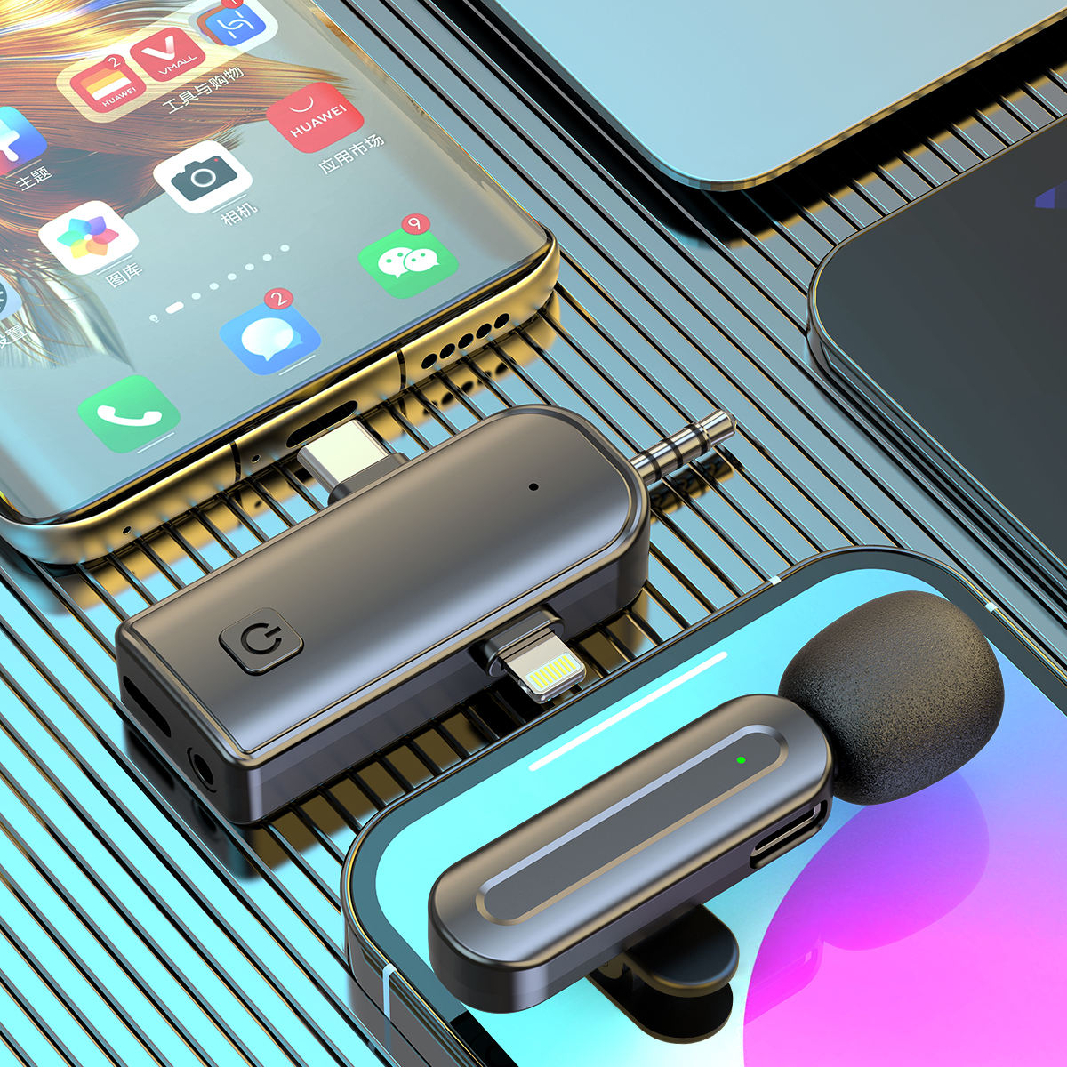 SX26 Wireless Microphone — Dual Noise‑Canceling Mics with USB‑C Fast Charging, Nairobi Delivery