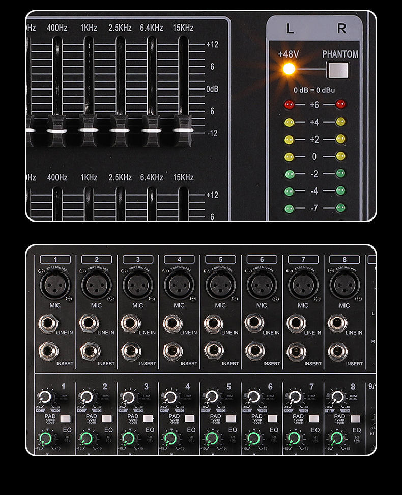Be‑10 — 10‑Channel Powered Mixer with DSP Effects, Nairobi Delivery